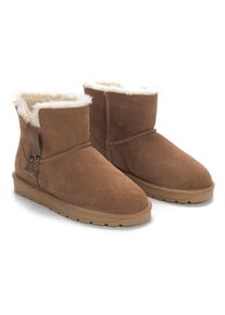 NICEBAY Leren winterboots "Labia" lichtbruin - 75% | Maat: 37 |