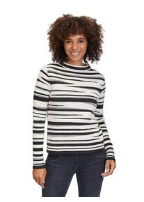Betty Barclay Trui crème/zwart - 55% | Maat: 40 |