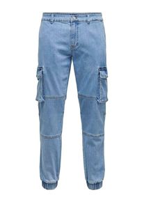 Only & Sons ONLY & SONS Spijkercargobroek lichtblauw - 59% | Maat: W32/L34 |
