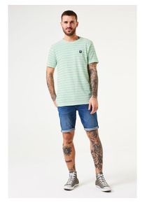 Garcia Shirt groen/donkerblauw/wit - 56% | Maat: M |