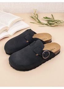 BABUNKERS Family Leren clogs zwart - 61% | Maat: 36 |