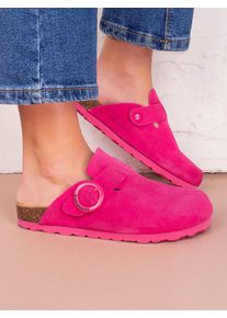 BABUNKERS Family Leren clogs fuchsia - 59% | Maat: 36 |