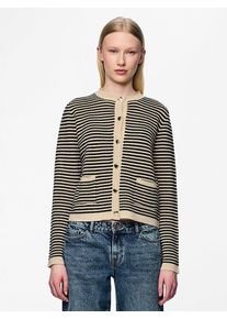 Pieces Vest "Nisa" beige/zwart - 60% | Maat: XS |