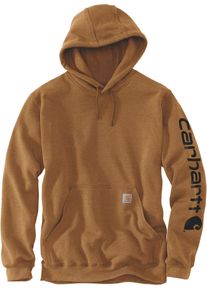 Carhartt Logo, hoodie , kleur: Bruin (Brn) , maat: L
