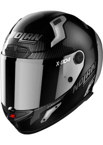 Nolan X-804 RS Ultra Carbon Silver Edition, integraalhelm , kleur: Zwart/Donkergrijs Zilver-Gespiegeld , maat: M