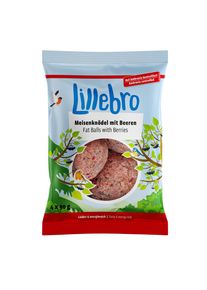 Lillebro Boules de graisse avec baies pour oiseaux sauvages.- 4 x 90 g