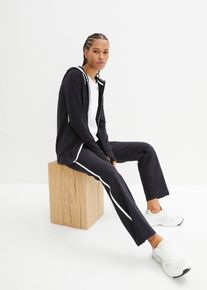 Survêtement en coton extensible (ens. 2 pces) - noir - taille 38/40 (S) avec coton - bonprix