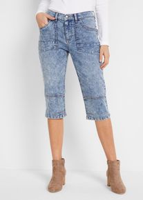 Corsaire en jean extensible - bleu - taille 48 avec coton - bonprix