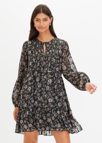 Chiffonkjole, svart, størrelse 48, bonprix