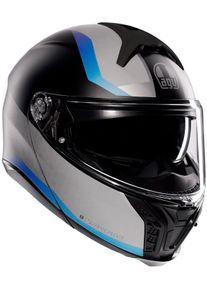 AGV Tourmodular Stray, flip up helmet , color: Matt Black/Light Grey/Blue , size: S