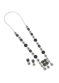SOHI Set di gioielli 'Stormy' Donna - nero / argento / trasparente