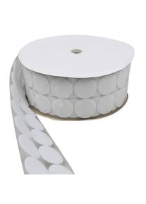 Hook and loop dots roll, loop | 45 mm | white, nylon|polyester