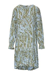 comma, comma casual identity Dames Jurk lichtblauw / olijfgroen / pastelgroen / wit 32