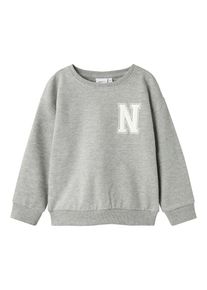 name it Sweatshirt graumeliert / weiß Größe 92