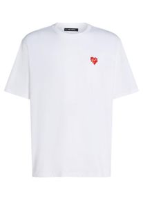 K by KARL LAGERFELD Karl Lagerfeld Heren Shirt bloedrood / wit XXL