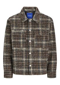 Jack & Jones JACK & JONES Heren Tussenjas ecru / bruin / zwart L