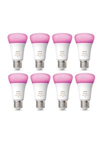 PHILIPS Hue White & Color Ambiance E27 Bluetooth Ledlampen 8-pack