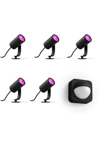 PHILIPS Hue Led Spot Lily Basis Kit 5-pack + Outdoor Sensor