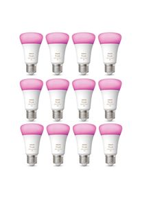 PHILIPS Hue White & Color Ambiance E27 Bluetooth Ledlampen 12-pack