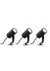 PHILIPS Hue Led Spot Lily Basis Kit 3-pack - Zwart