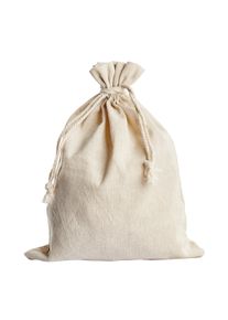 1 Small bags linen look, narrow side open, natural colour, 1 piece, 260 x 350 mm, linen|cotton|polyester, nature