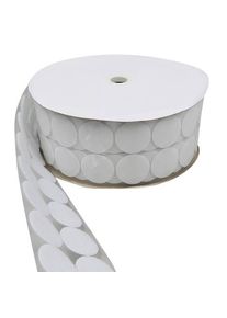 Hook and loop dots roll, loop | 45 mm | white, nylon|polyester