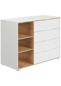 Paidi Wickelkommode , Weiß , Holzwerkstoff , 2 Fächer , 4 Schubladen , 125.90x93.6x54.8 cm , Blauer Engel, Goldenes M , Holzmöbel, Kommoden Holz, Wickelkommoden Holz