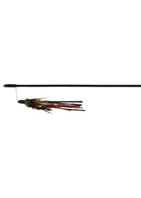 Trixie Playing rod with leather straps/feathers, plastic, 50 cm