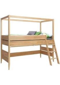 Paidi Spielbett , Eichefarben , Holz , Eiche , massiv , 90x200 cm , Blauer Engel, Goldenes M , Typenauswahl, Beimöbel erhältlich , Baby & Kindermöbel, Kinder- & Jugendzimmer, Kinderbetten, Spielbetten