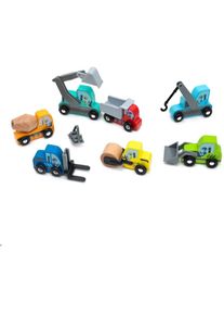 UMU Toys Construction vehicles attività giocattolo in legno 3y+