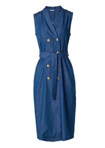 Salsa Jeans Blusenkleid Damen blue denim Größe 42