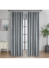 4Home Paris Sötétítő függöny karikákkal szürke, 150 x 250 cm, szürke