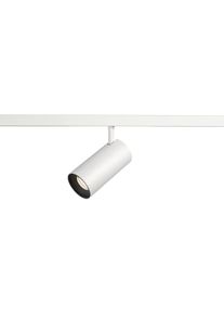 SLV NUMINOS S 48V Spot für Niedervolt-Schienensystem, 4000K, 16W, DALI dimmbar, 40°, weiß/schwarz (1006753)