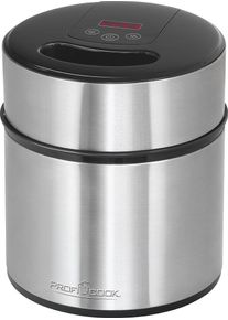 ProfiCook PC-ICM 1140 Eiscreme-Maker, 1800 ml, Timer, Touch-Bedienung, inox (501140)