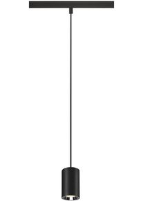 SLV NUMINOS XS 48V Pendelleuchte f&uuml;r Niedervolt-Schienensystem, 4000K, 8.7W, DALI dimmbar, 40&deg;, schwarz/chrom (1006800)