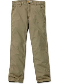 Carhartt Rugged Flex Rigby Dungaree, cargo broek , kleur: beige , maat: W40/L34