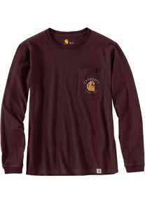 Carhartt Workwear Graphic Pocket, long sleeve women , color: Brown , size: XS