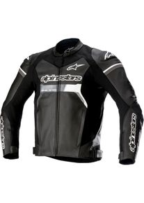 Alpinestars GP Force, veste en cuir , couleur: Noir/Blanc , taille: 48