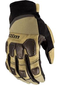 Klim Dakar Pro, handschoenen , kleur: Beige/Donkerbruin/Zwart , maat: S