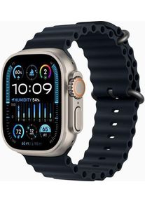 Apple Watch Ultra 2 (2023) | GPS + Cellular | argento | Cinturino Ocean Mezzanotte