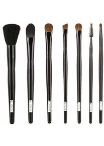 Italian Design Set med 7 sminkborstar | svart