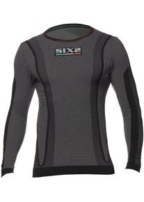 Sixs TS2W, functional shirt long sleeve , color: Black/Red , size: 3Xl/4XL