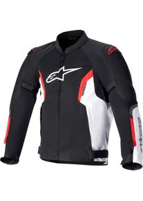 Alpinestars AST V2 Air, textile jacket , color: Black/White/Neon-Red , size: M