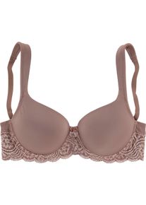Lascana Dames Beha met cups in mauve ,maat 85B, Witt, 85% Polyamide, 15% Elastan