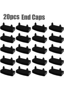 Dpzo - jamais UTILISÉ]Lot de 20 supports de sommier à lattes 54 mm x 9 mm Support latéral interne noir Accessoires de literie en plastique