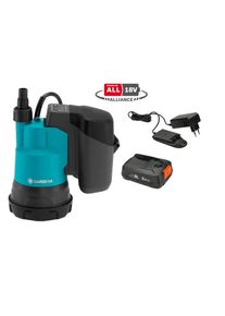 Gardena Battery-powered submersible pump for clean water 2000/2 18V, set.