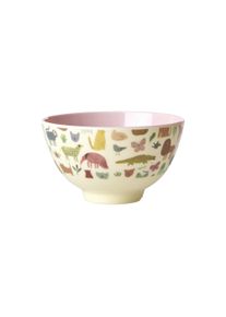 Rice - Melamine Bowl Small 300 ml Pink Sweet Jungle Print