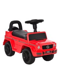 HOMCOM Aosom Compatible Baby Toddler Push Handle Sliding Car Mercedes-Benz G350 Licensed w/Big Steering Wheel Anti-overturning System Red | Aosom Ireland