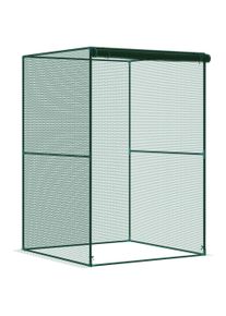 Outsunny Fruit Cage Bird Netting, Vegetable Plant Protection Tent with Zipped Door, Anti Bird, Insects, Small Animals, 1.2 x 1.2 x 1.8m, Dark Green | Aosom Ireland