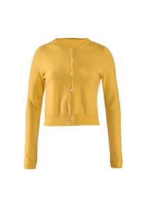 Cardigan court FTC, 38 - Jaune, Kaschmir
